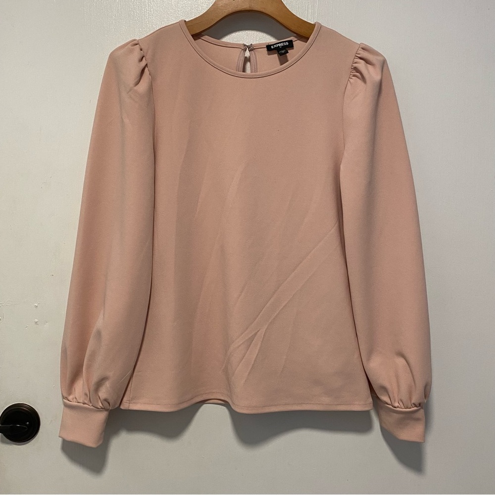 EXPRESS PINK BALLON SLEEVE BLOUSE FOR WOMEN SIZE S